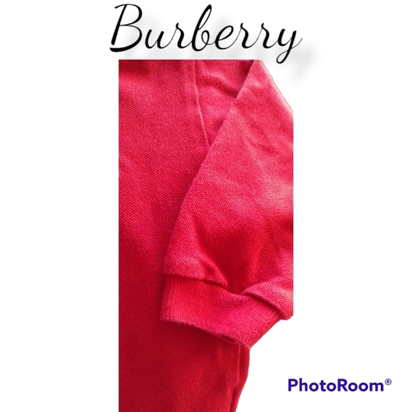 Burberry 12mo long sleeve shirt winter holiday Christmas collared - Picture 3 of 8